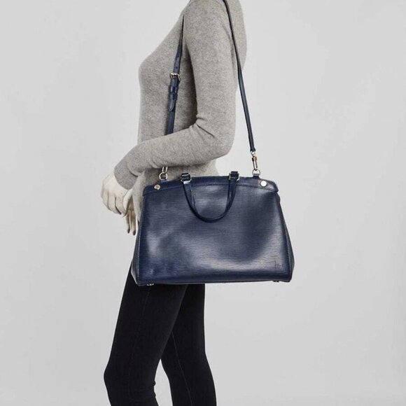 Louis Vuitton Indigo Epi Leather Brea MM Bag - Picture 2 of 12